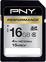 Фото флеш-карты PNY SDHC 16GB Class 6