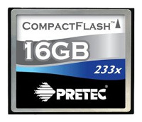 Фото флеш-карты Pretec CF 16GB 233X