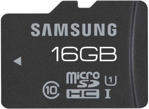Фото флеш-карты Samsung Pro microSDHC 16GB Class 10 UHS-I + SD адаптер