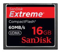 Фото флеш-карты SanDisk CF 16GB 400x Extreme