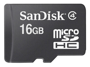 Фото флеш-карты SanDisk MicroSDHC 16GB Class 4
