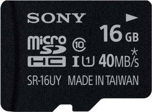 Фото флеш-карты Sony MicroSDHC 16GB Class 10 UHS-I + SD адаптер