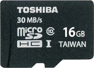 Фото флеш-карты Toshiba MicroSDHC 16GB Class 10 UHS-I + SD адаптер