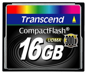 Фото флеш-карты Transcend CF 16GB 300X