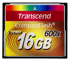 Фото флеш-карты Transcend CF 16GB 600X