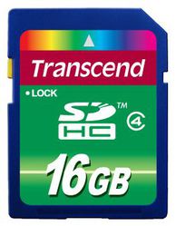 Фото флеш-карты Transcend SD SDHC 16GB Class 4 TS16GSDHC4