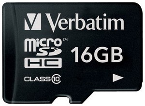 Фото флеш-карты Verbatim MicroSDHC 16GB Class 10