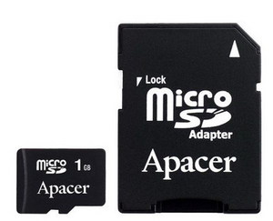 Фото флеш-карты Apacer MicroSD 1GB
