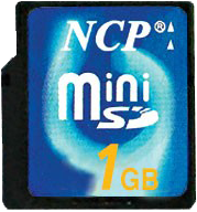 Фото флеш-карты NCP MiniSD 1GB