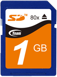 Фото флеш-карты Team Group SD 1GB 80X