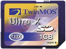 Фото флеш-карты TwinMOS Ultra-X SD 1GB 133X