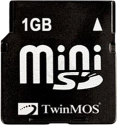 Фото флеш-карты TwinMOS Ultra-X MiniSD 1GB 133X + SD адаптер