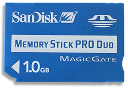 Фото флеш-карты SanDisk Memory Stick PRO DUO 1GB