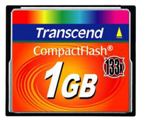 Фото флеш-карты Transcend CF 1GB 133X