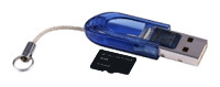 Фото флеш-карты Silicon Power MicroSD 2GB + USB Reader