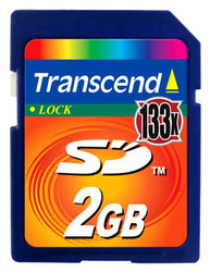 Фото флеш-карты Transcend SD 2GB 133X TS2GSD133