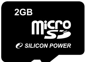 Фото флеш-карты Silicon Power MicroSD 2GB + SD adapter