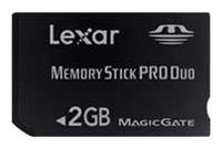 Фото флеш-карты Lexar Memory Stick PRO DUO 2GB MS-MT16G