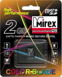 Фото флеш-карты Mirex MicroSDHC 2GB