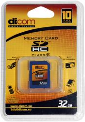 Фото флеш-карты Dicom SDHC 32GB Class 6