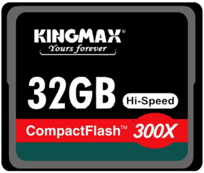 Фото флеш-карты Kingmax CF 32GB 300X