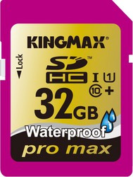 Фото флеш-карты Kingmax SD SDHC 32GB Class 10+ Waterproof Pro Max