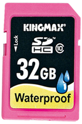 Фото флеш-карты Kingmax SD SDHC 32GB Class 10 Waterproof