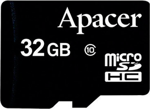 Фото флеш-карты Apacer MicroSDHC 32GB Class 10 + SD adapter