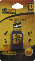 Фото флеш-карты Dicom SDHC 4GB Class 10