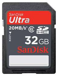 Фото флеш-карты SanDisk SD SDHC 32GB Class 6 Ultra