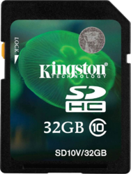 Фото флеш-карты Kingston SD SDHC 32GB Class 10 SD10V