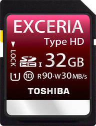 Фото флеш-карты Toshiba SDHC 32GB Class 10 SD-X32HD