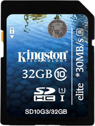 Фото флеш-карты Kingston SD SDHC 32GB Class 10 UHS-I Elite Flash
