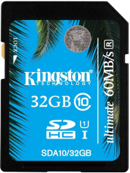 Фото флеш-карты Kingston SD SDHC 32GB Class 10 UHS-I Ultimate