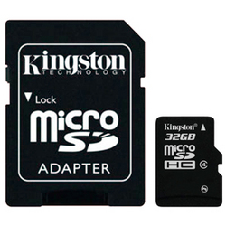 Фото флеш-карты Kingston MicroSDHC 32GB Class 4 SDC4/32GB