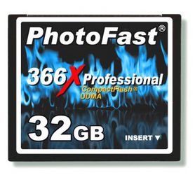 Фото флеш-карты PhotoFast CF 32GB 366X