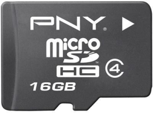 Фото флеш-карты PNY MicroSDHC 16GB Class 4
