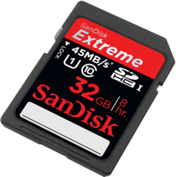 Фото флеш-карты SanDisk SDHC 32GB Class 10 Extreme UHS-I