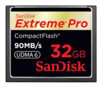 Фото флеш-карты SanDisk CF 32GB 600x Extreme Pro