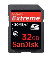 Фото флеш-карты SanDisk SD SDHC 32GB Class 10 Extreme