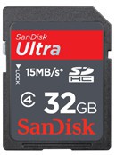 Фото флеш-карты SanDisk SD SDHC 32GB Ultra