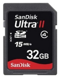 Фото флеш-карты SanDisk SD SDHC 32GB Ultra II