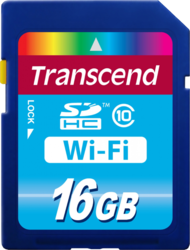 Фото флеш-карты Transcend SD SDHC 16GB Class 10 Wi-Fi