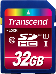 Фото флеш-карты Transcend SDHC 32GB Class 10 UHS-I TS32GSDHC10U1