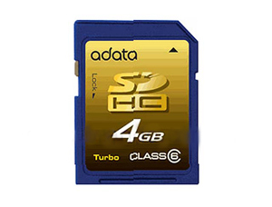 Фото флеш-карты ADATA SD SDHC 4GB Class 6