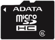 Фото флеш-карты ADATA MicroSD 4GB Class 6 + SD adapter