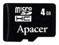 Фото флеш-карты Apacer MicroSDHC 4GB Class 4