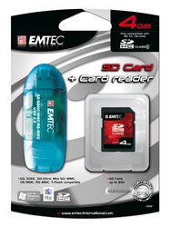 Фото Emtec MicroSDHC 4GB 60x + USB Reader