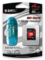 Фото Emtec SDHC 4GB 60x + USB Reader