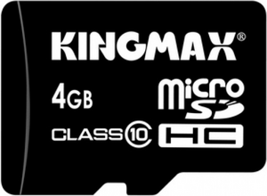 Фото флеш-карты Kingmax MicroSDHC 4GB Class 10